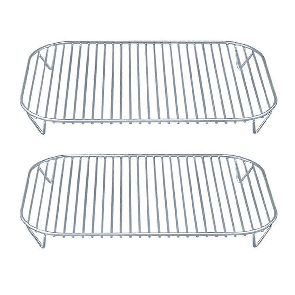 2PCS Oven Grill Rack Air Fryer Basket for Woodfire OG701