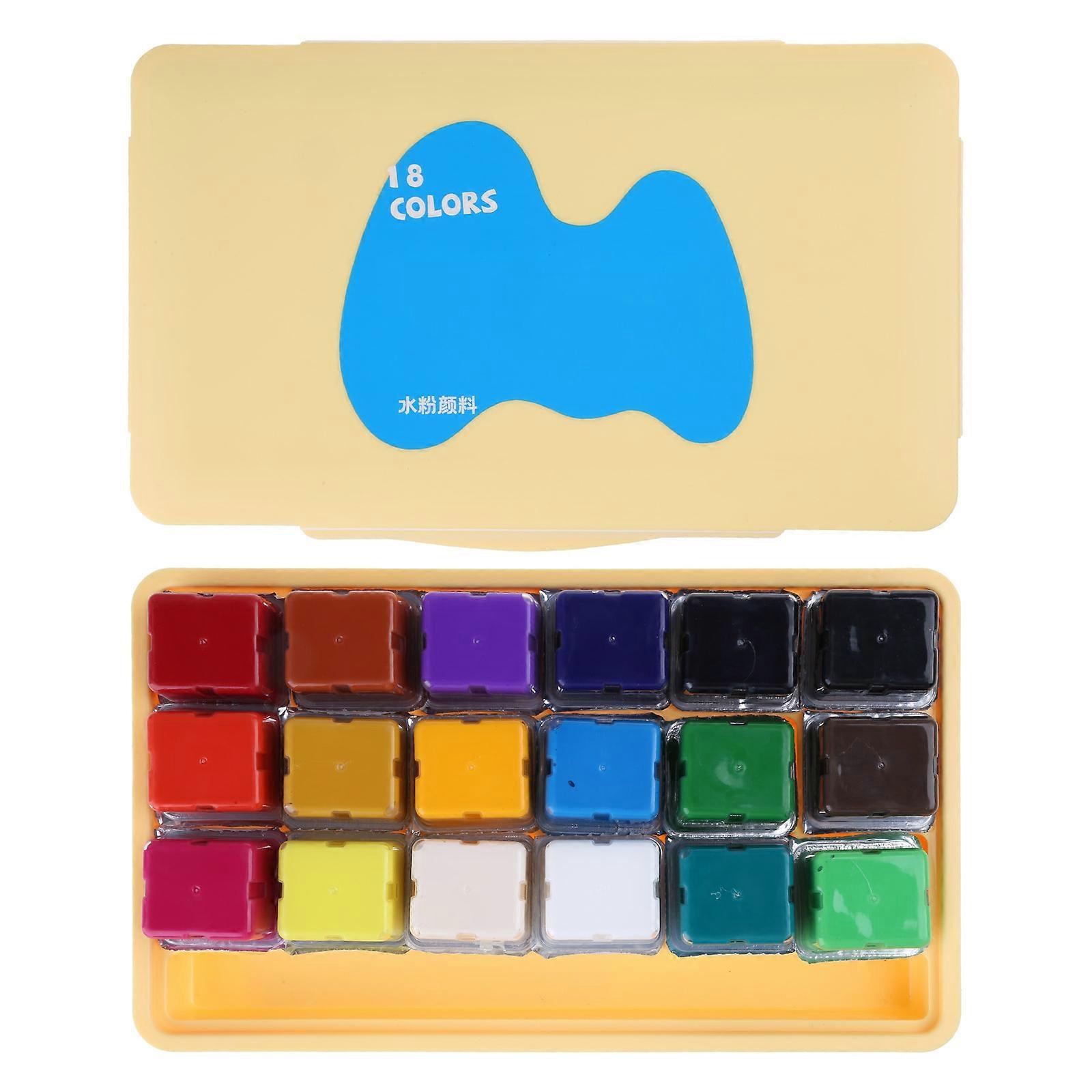 Gouache Paint Set with Portable for Case Palette 30 ml Watercolor Rich Pigments Non Fading Paints for Artist Hobby Paint Yellow