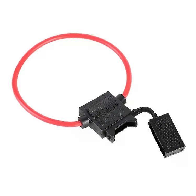 Fuse Holder with Wire-12V 20A,Black & Red,Black Red