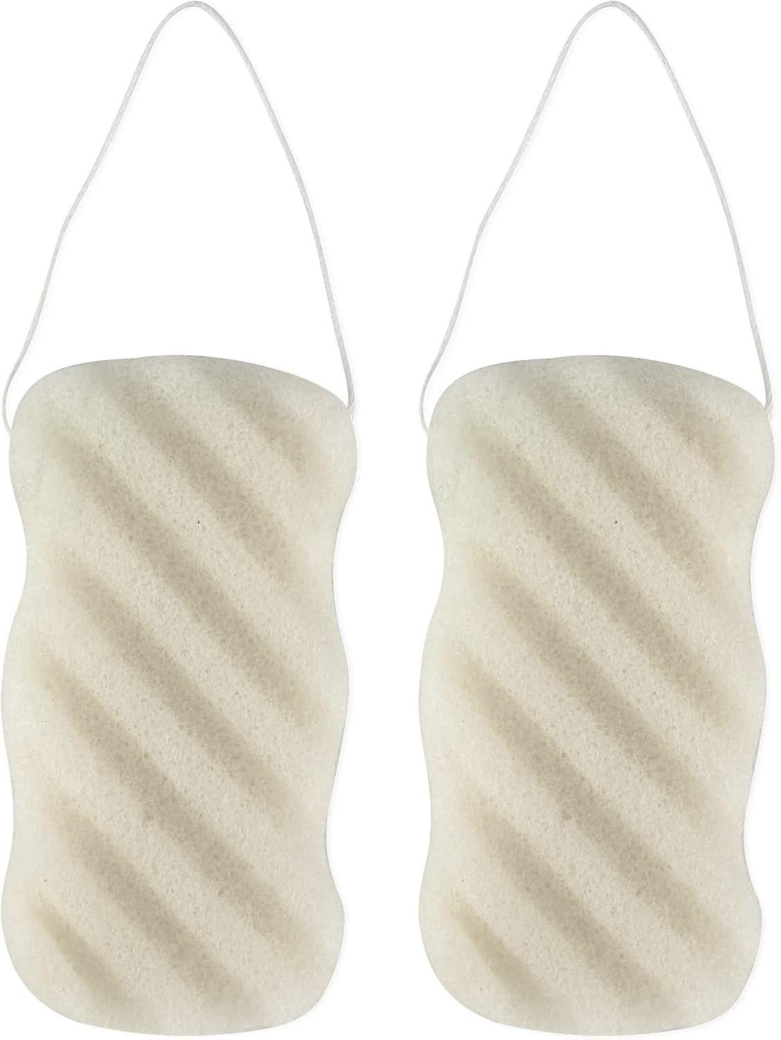 Konjac Natural Bath Sponge, Natural Sponges for Bathing Biodegradable Sensitive & Smooth Exfoliating  Bath Sponge