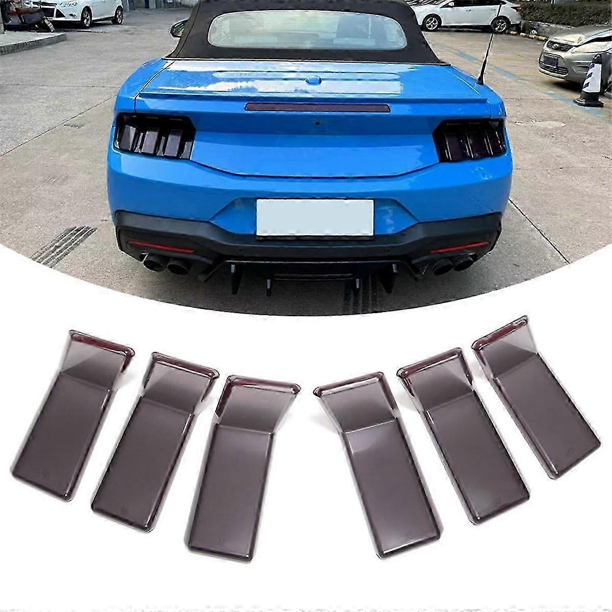 Smoked Black Tail Light Covers For Dodge Challenger (2015-2023) – 4-Piece Set, Easy Stick-On Protection & Style Upgrade