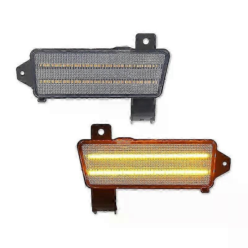 Applies to For Chevy Chevelle El Camino Amber LED Front Side Marker Lights Assembly,Replace OEM Sidemarker Lamps 1970