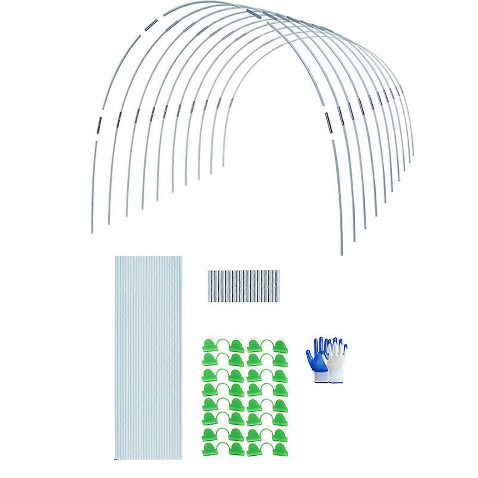 مجموعة دعم الدفيئة لقوس الحديقة طوق مقاوم للأشعة فوق البنفسجية ومقاوم للتعفن للمناظر الطبيعية للحديقة في الهواء الطلق