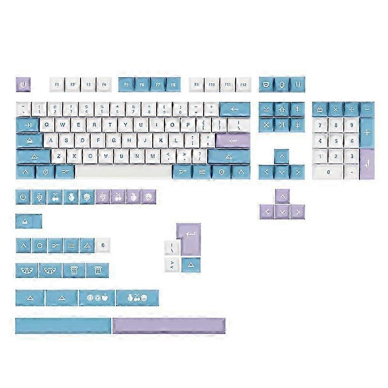138-Key Fruit Yogurt Keycaps XDA Dye Sub For MX Switch 61/64/68/84/87/96/104