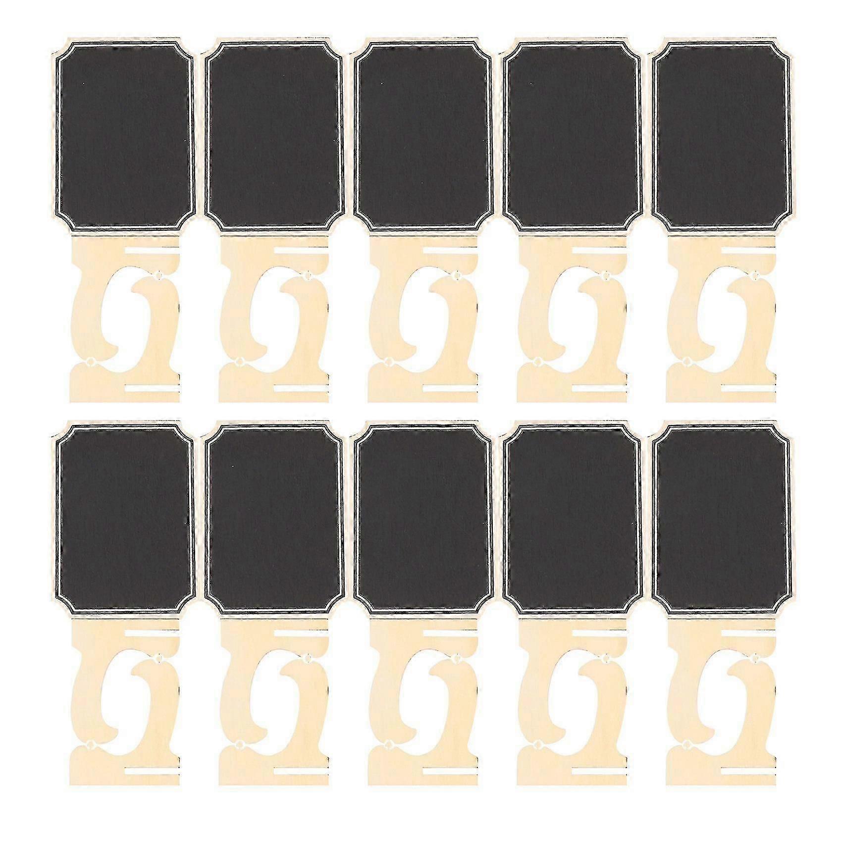 20 Pack Mini Chalkboards With Support Easels Stand,place Cards Small Rectangle Little Wood Blackboa-haoyi