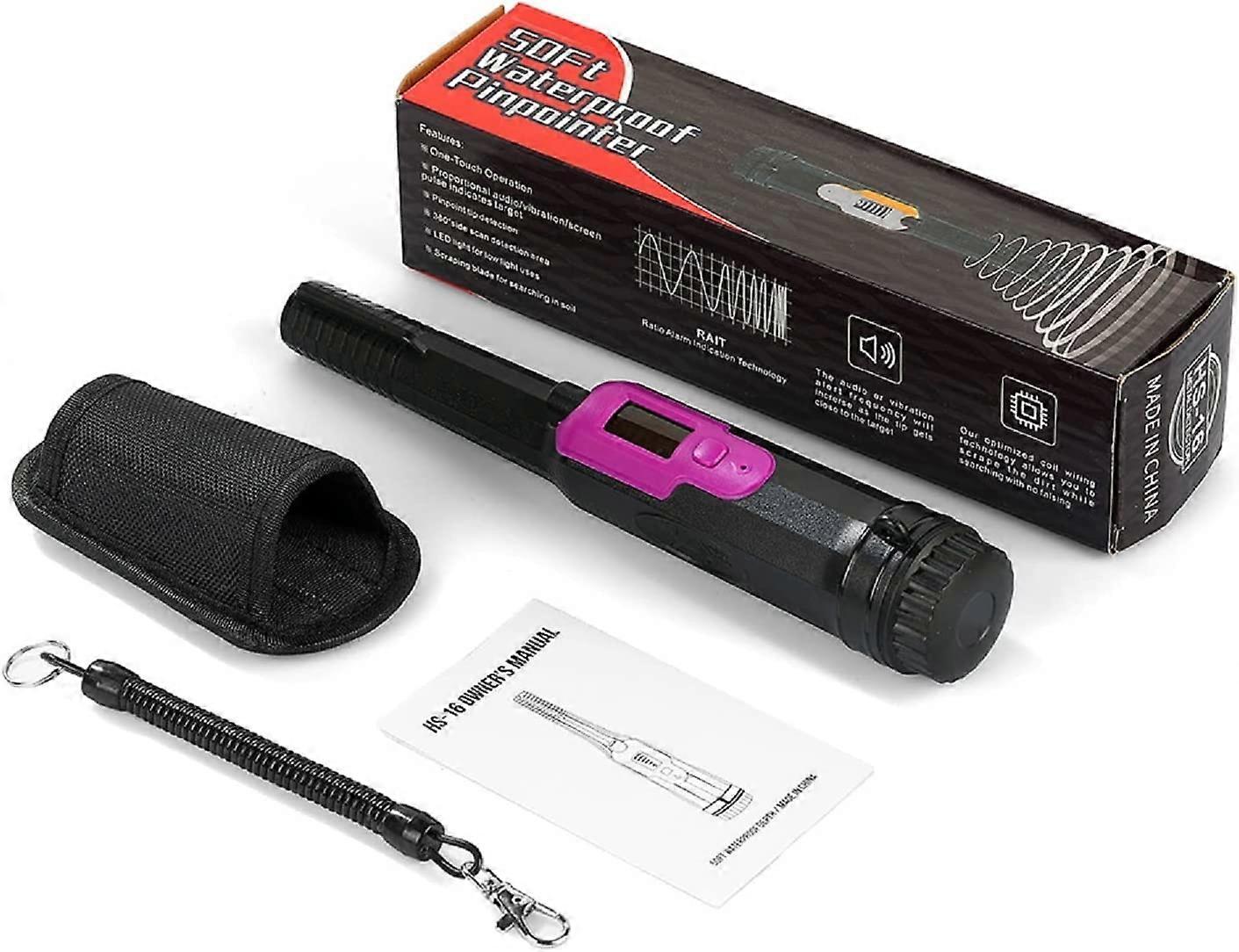 Metal Detector Pinpointer with LCD Display, Handy in 3 Alarm Modes