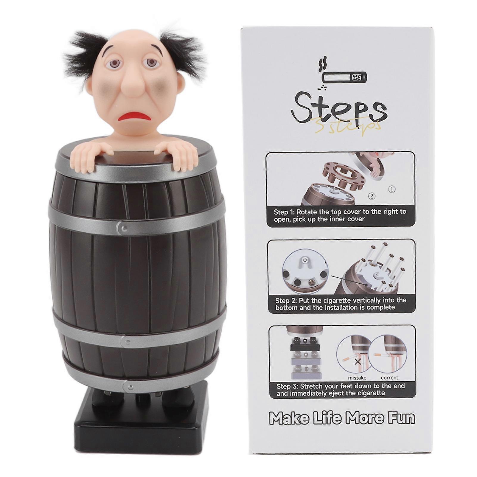 Funny Cigarette Elegant Portable Automatic Ejection Cigarettes Case Holder for Men Father Boyfriend Husband