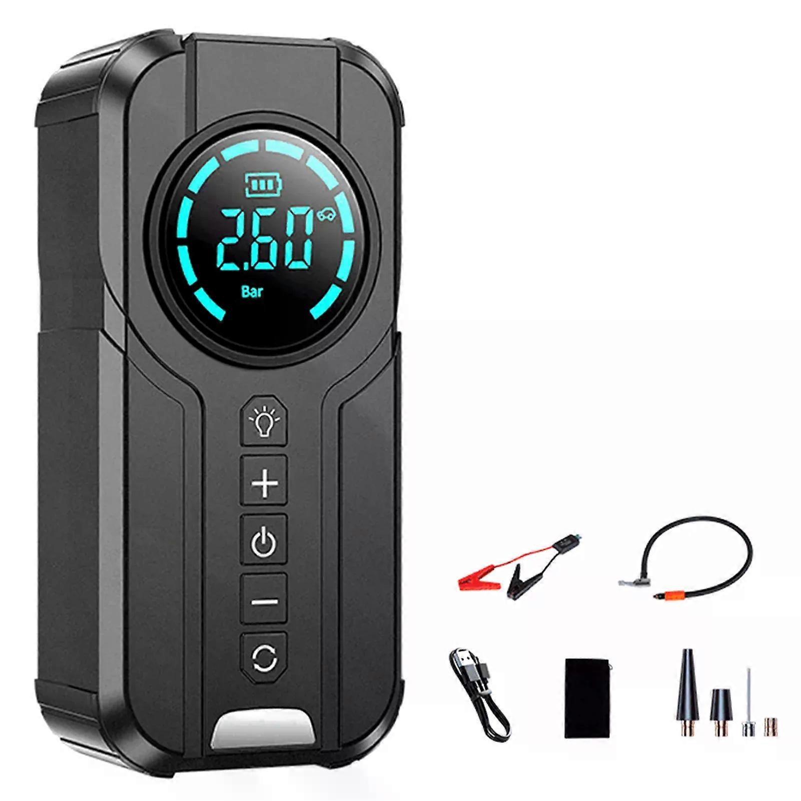 6000mAhJump Starter with Air Compressor 1000A Portable Battery Booster with 150 PSI Tire Inflation Jump Starter for Car