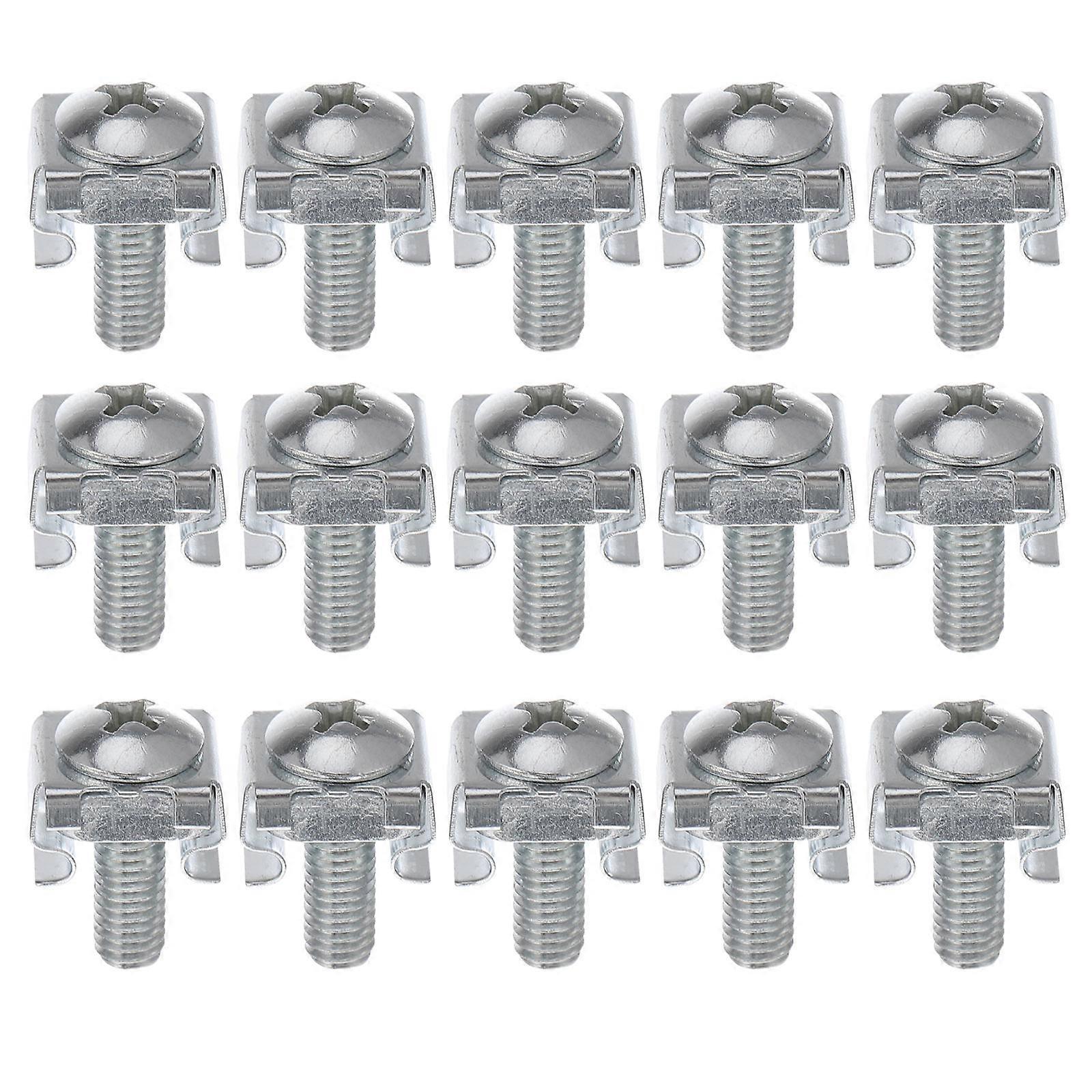 100 Pcs Network Rack Screws Clip Nuts Server Cabinet Mount Hardware