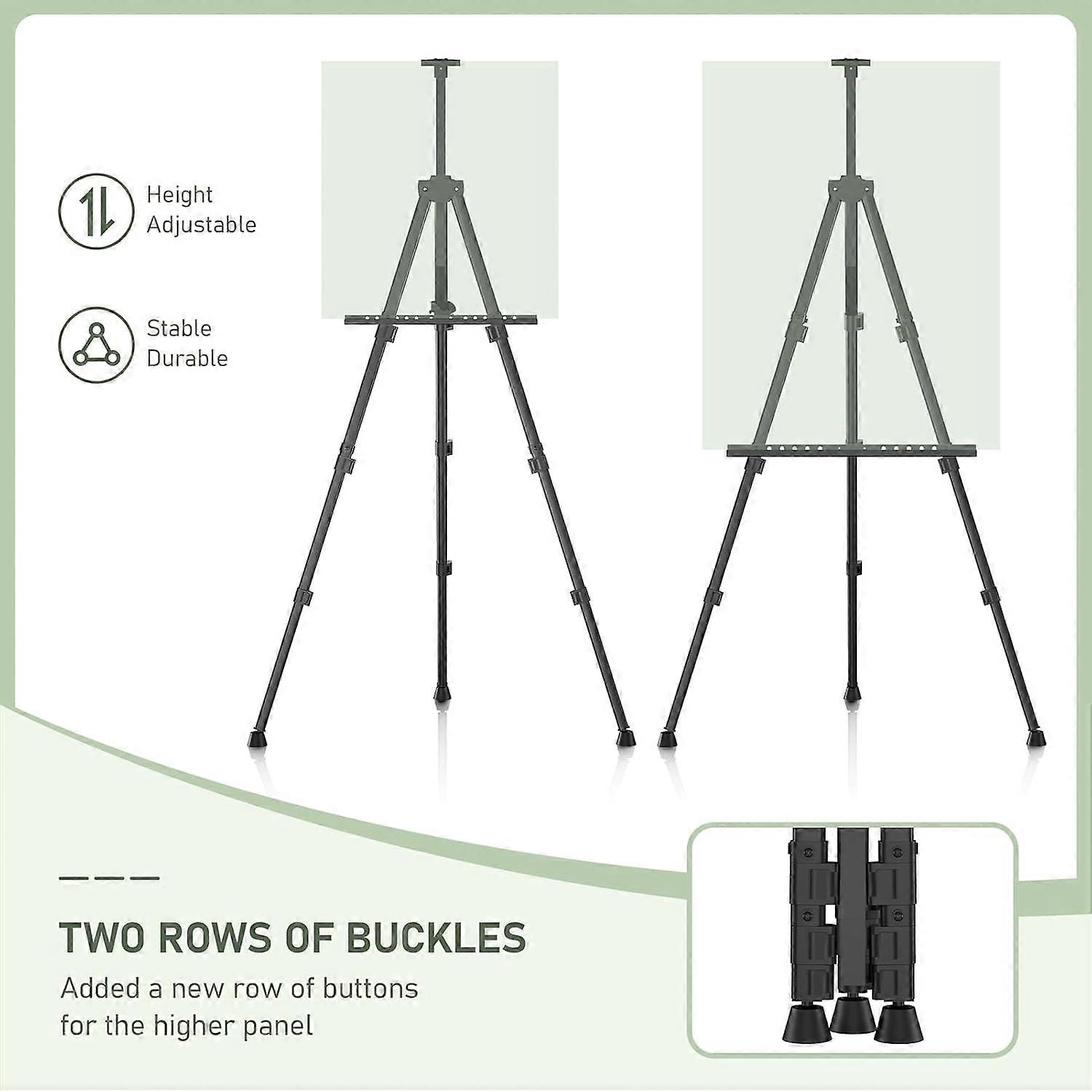 10 Stück Display Staffelei Metall Ständer – 165 Cm Hoch, Schwarz, Für Leinwand & Bilder