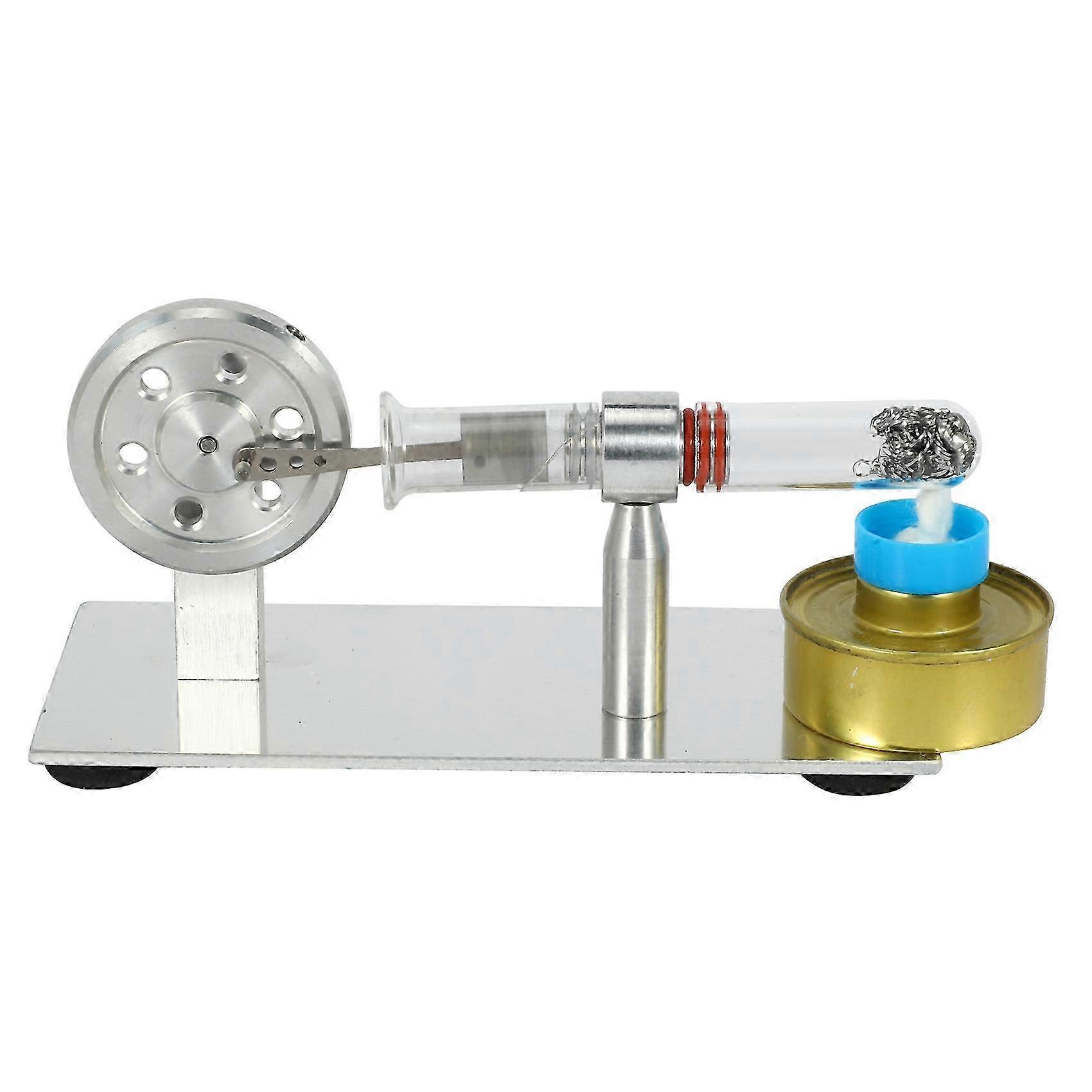 Stirling Engine Model with Mini Generator & External Turbine - Science Education Kit, STEM Physics Experiment Toy for Kids Adults