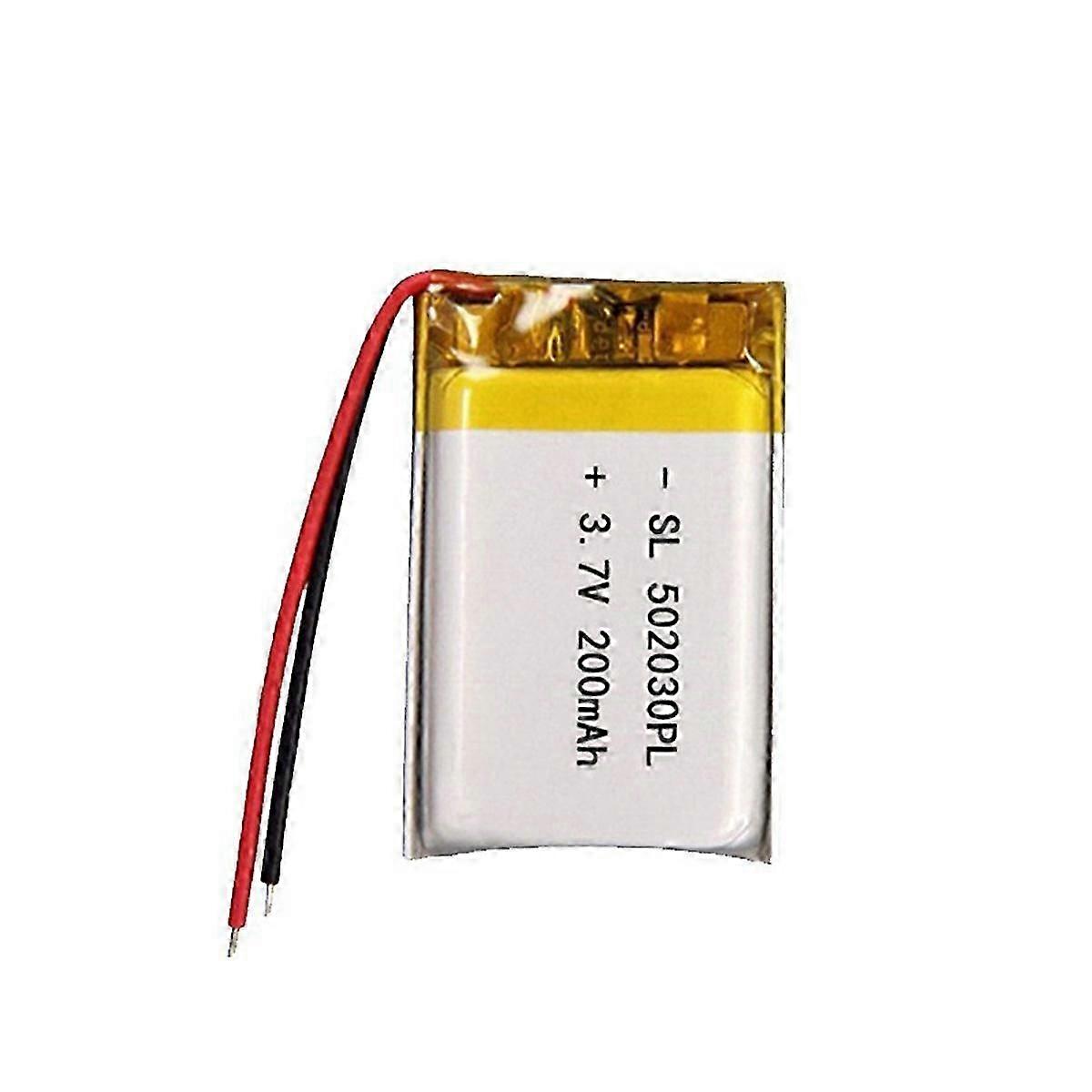 200mAh Lipo Polymer Rechargeable Battery 502030 for Bluetooth Headsets, Singing Machines, Car Recor