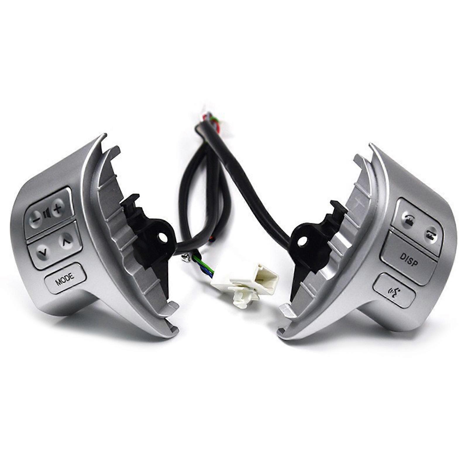 Steering Wheel Control Button Switches Fit For 84250-02200, Upgrades Your Car's Interior And Functionality Effortlessly Silver