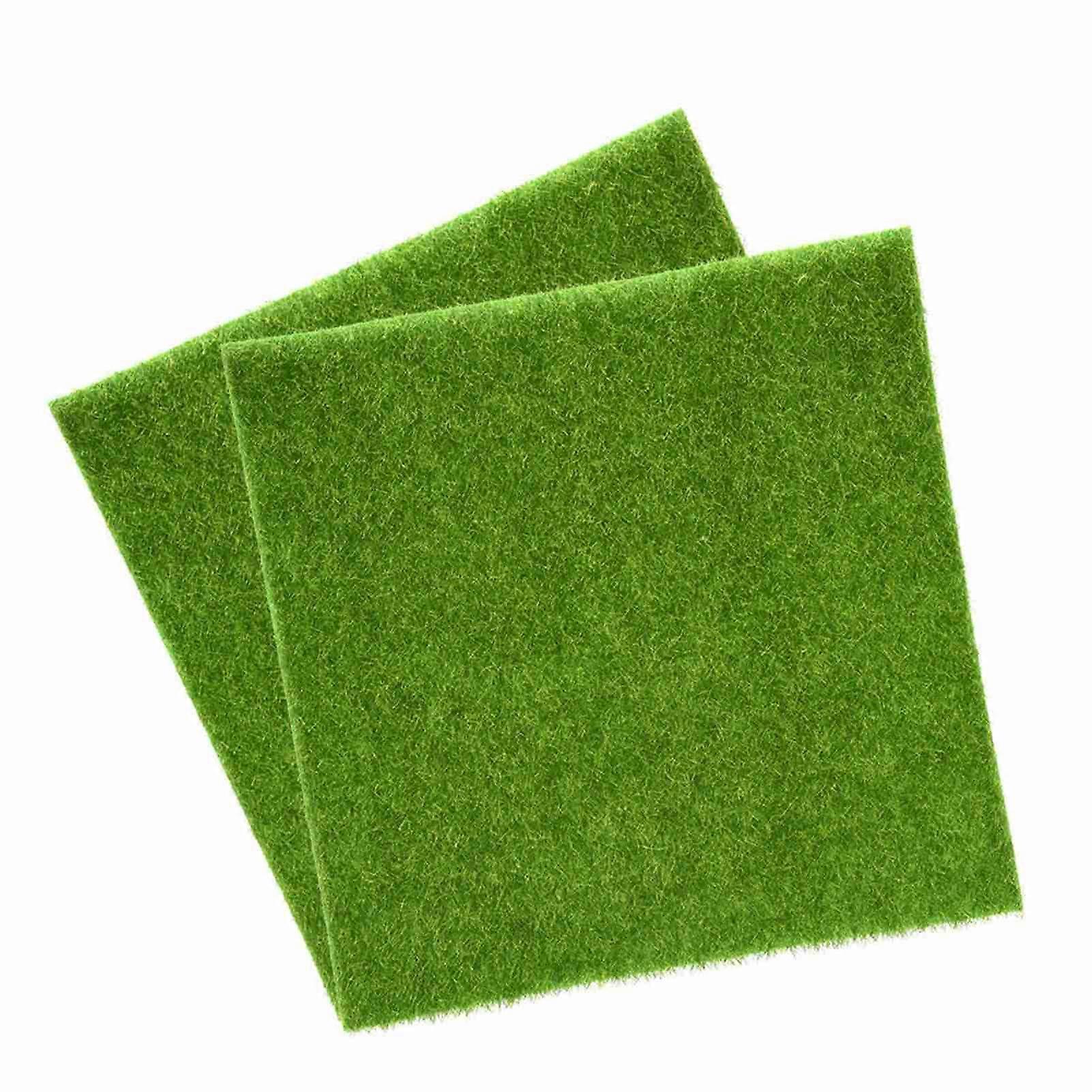 Artificial Grass, 2 Sizes Synthetic Artificial Grass Mat Turf Lawn Garden Micro Landscape Ornament Home Decor(30 * 30cm)