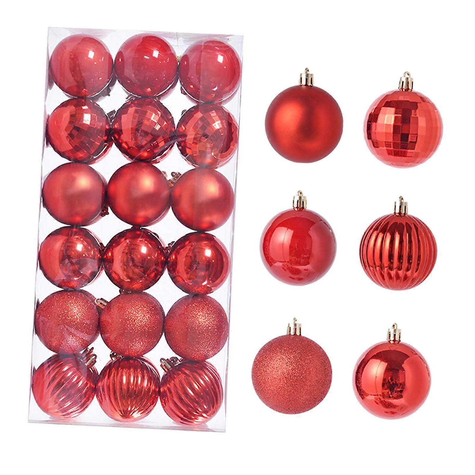 36Pcs Christmas Balls Christmas Decorations Shiny Shatterproof Christmas Tree