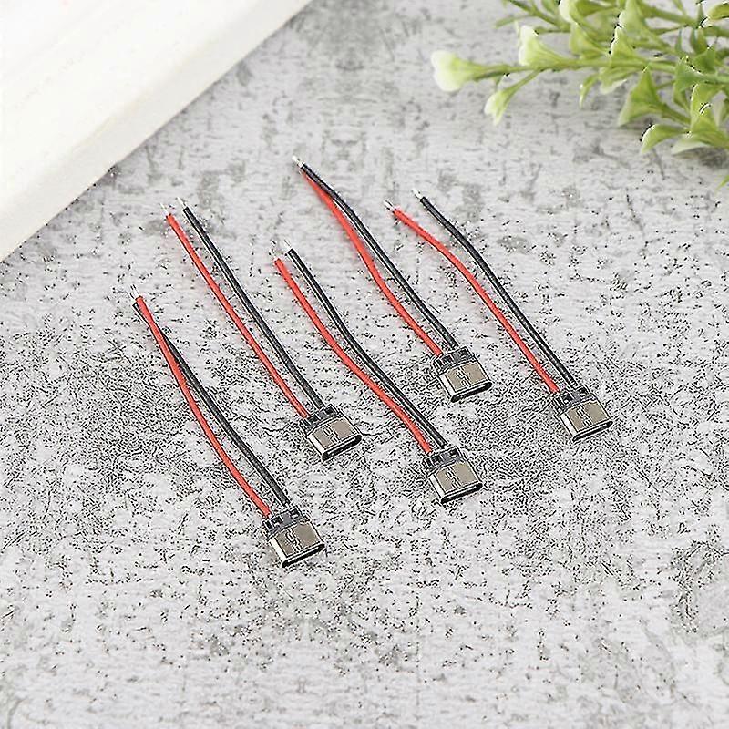 Type-c 2pin Soldered Female Base With Wire Typec Female 3a High Current Socket