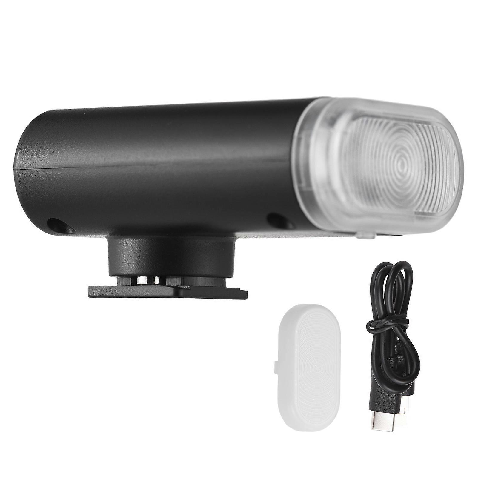 Andoer S12 Universal Mini Camera Flash GN12 On-camera Flash Light 5600K Speedlite 8-Level Adjustable Brightness 1-7s Recycle Time Built-in Battery Re