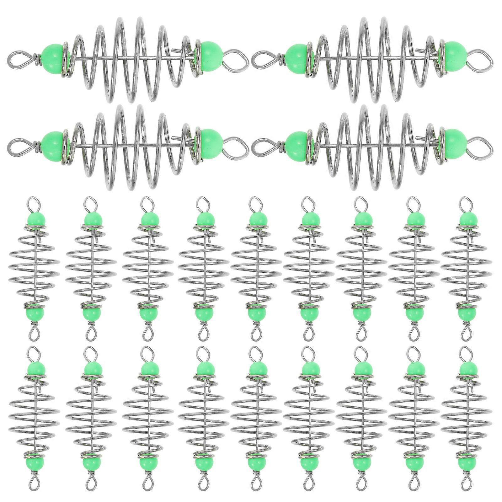 Practical Carbon Steel Bait Cages with Luminescent Beads for Efficient Fishing