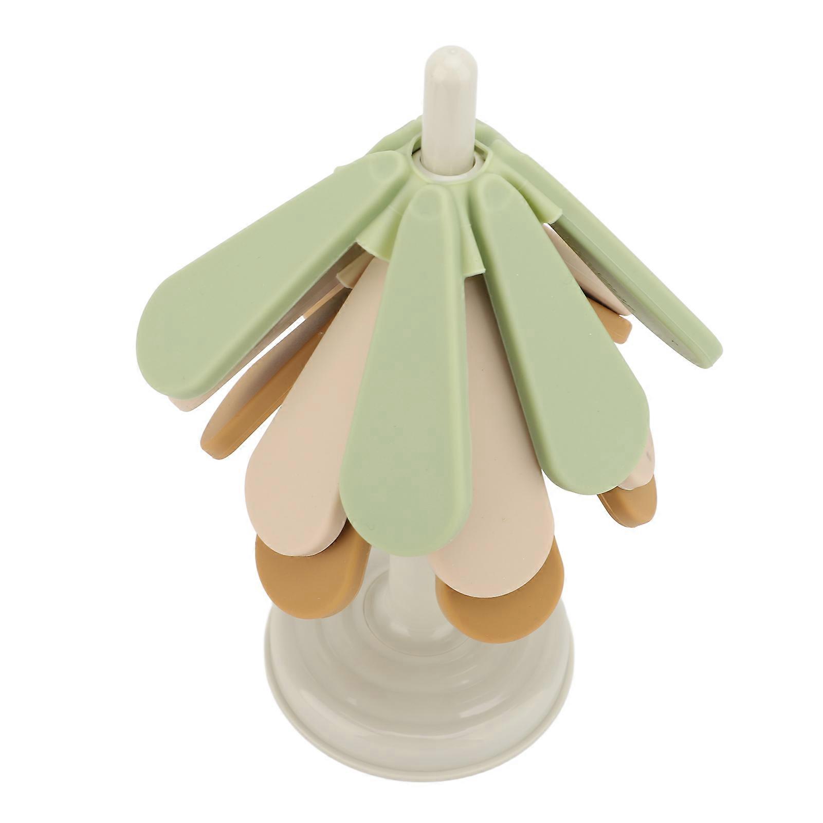 Tree Trivet Heat Insulation Folding Tree Trivet Heat Resistant Anti Scald Pads for Kitchen Countertop Round Base 