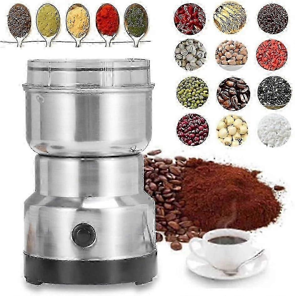 Electric Grain Mill Mini Spice Coffee Grinder 10s Fast Multifunction Smash Machine Dry Grain Mill Grinder For Spices Seeds Rice Beans -Y608