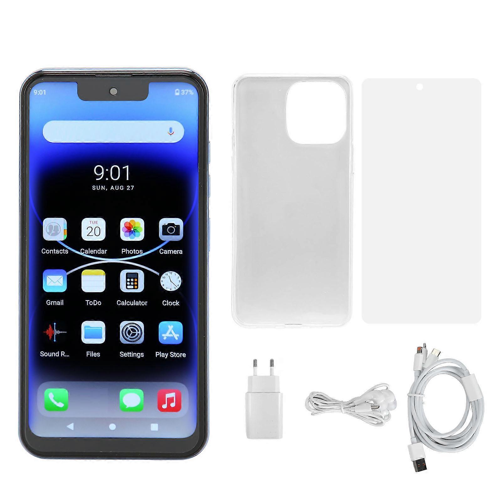 4G WiFi Smartphone - 6.7" HD Screen, 8GB RAM, 256GB Storage, 32MP Camera, Face Unlock