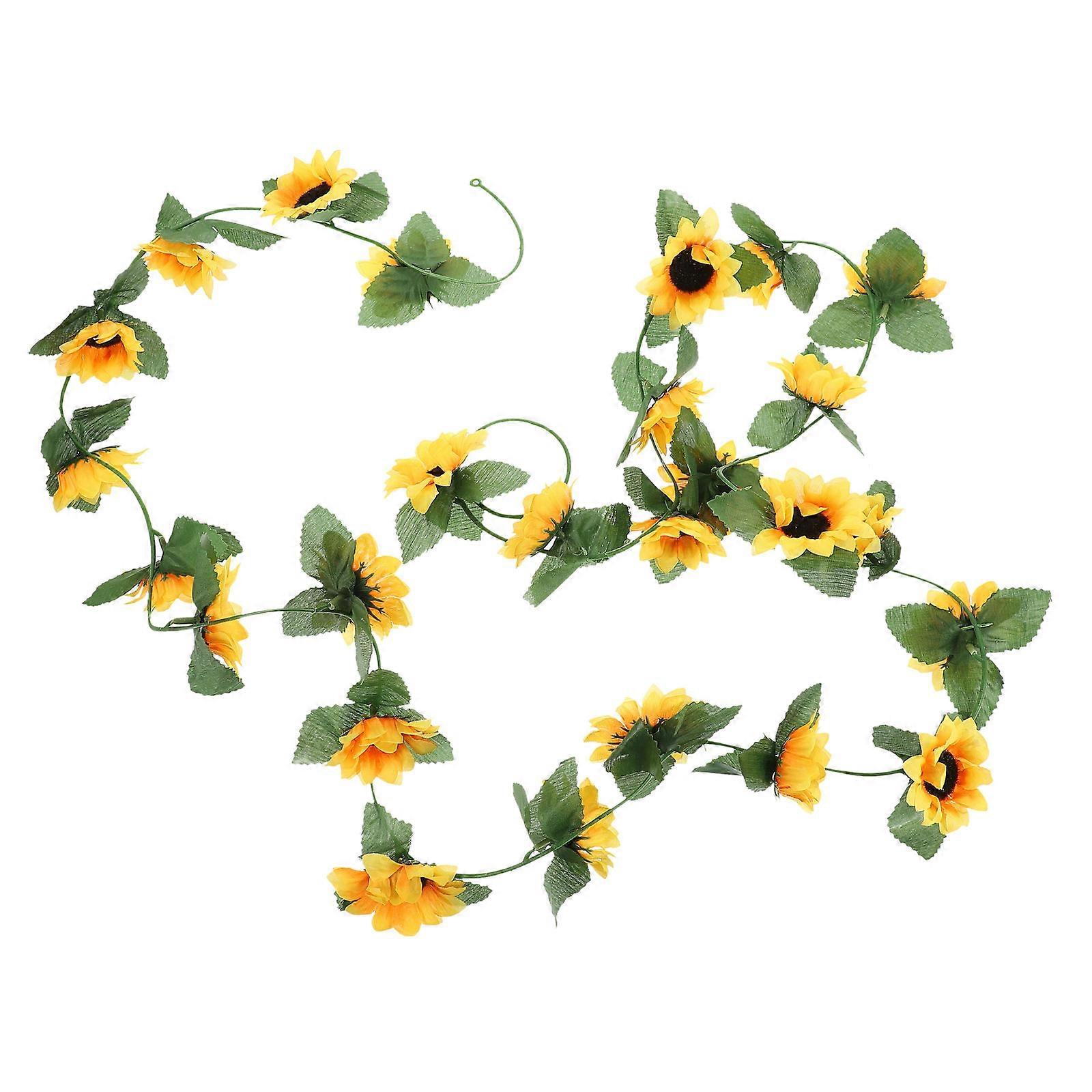 Versatile Sunflower Garland Decor, Enhance Any Room with Ease