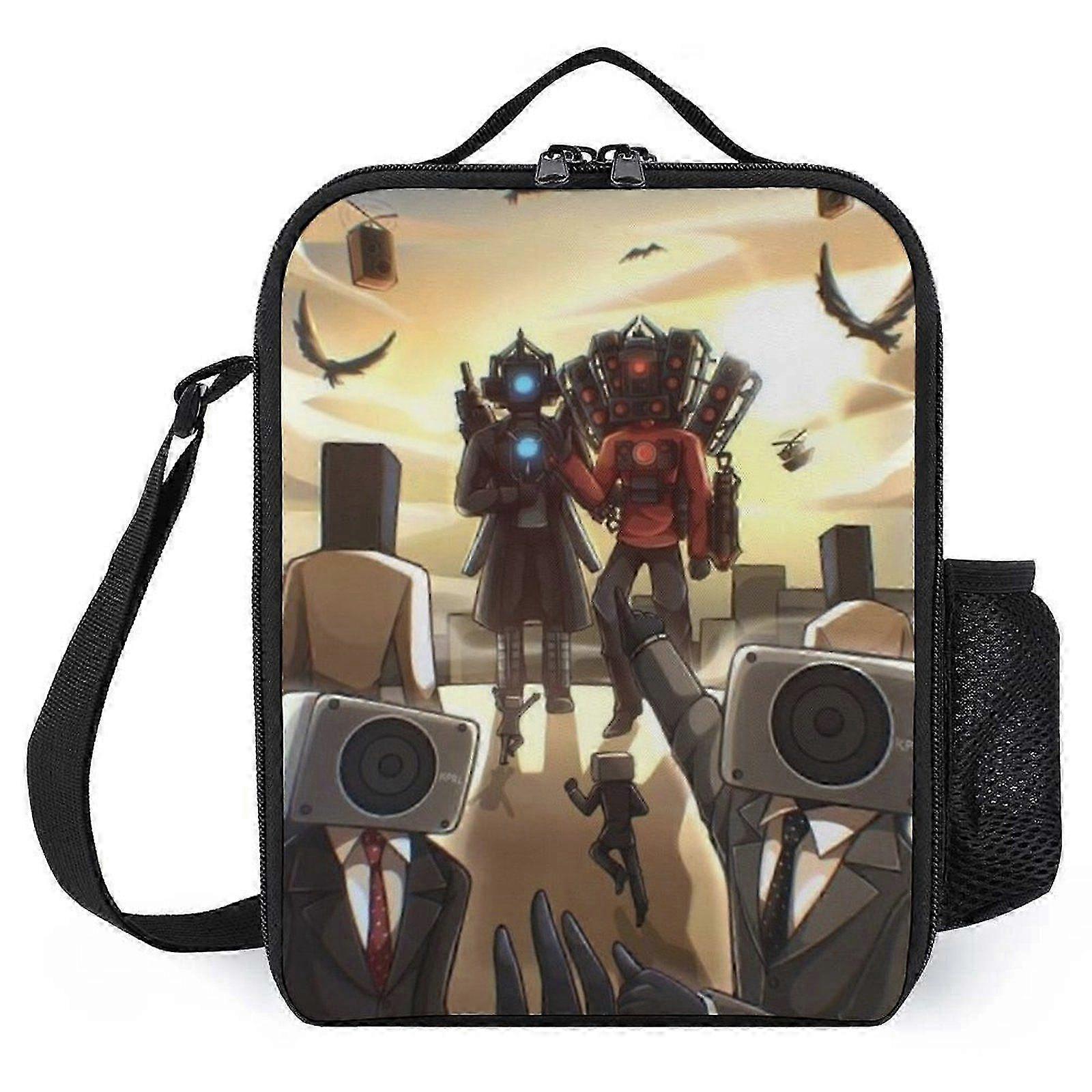 Lunch Boxes with Separate Drink Holder, Heat-Resistant Base & Reinforced Stitching, Perfect for Daily Commute, Compatible with Various Brand