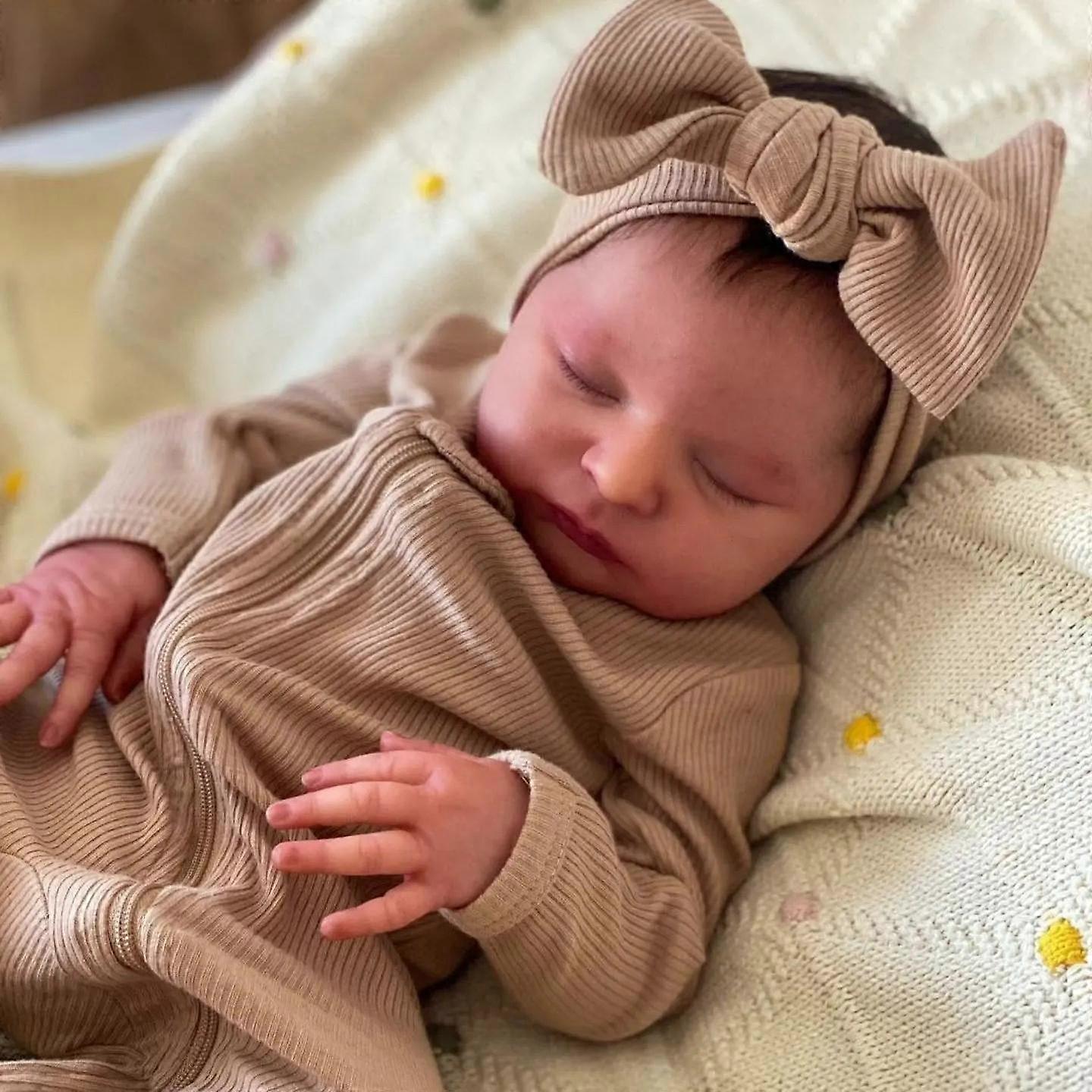 NPK 20 pouces Baby Doll Boy Laura Reborn corps en tissu doux
