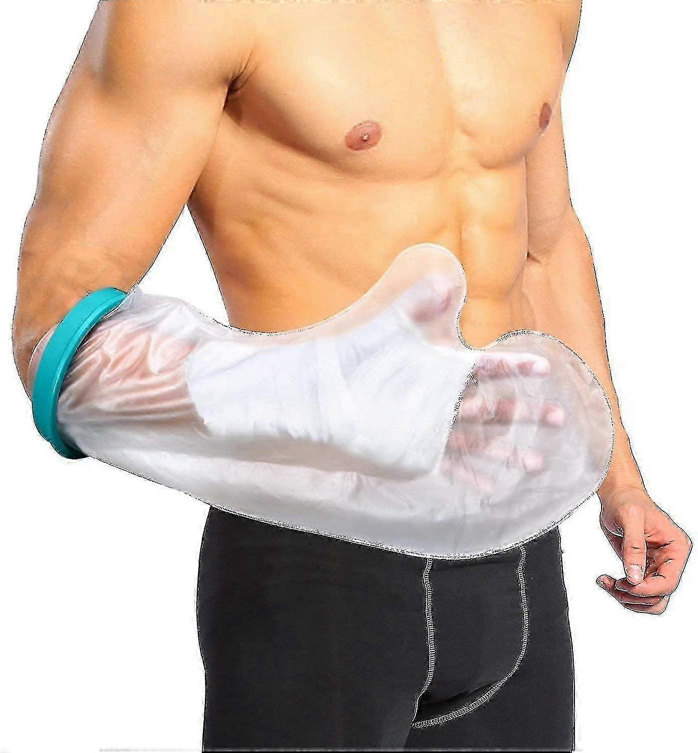 Vattentät duschfotgips för benskydd