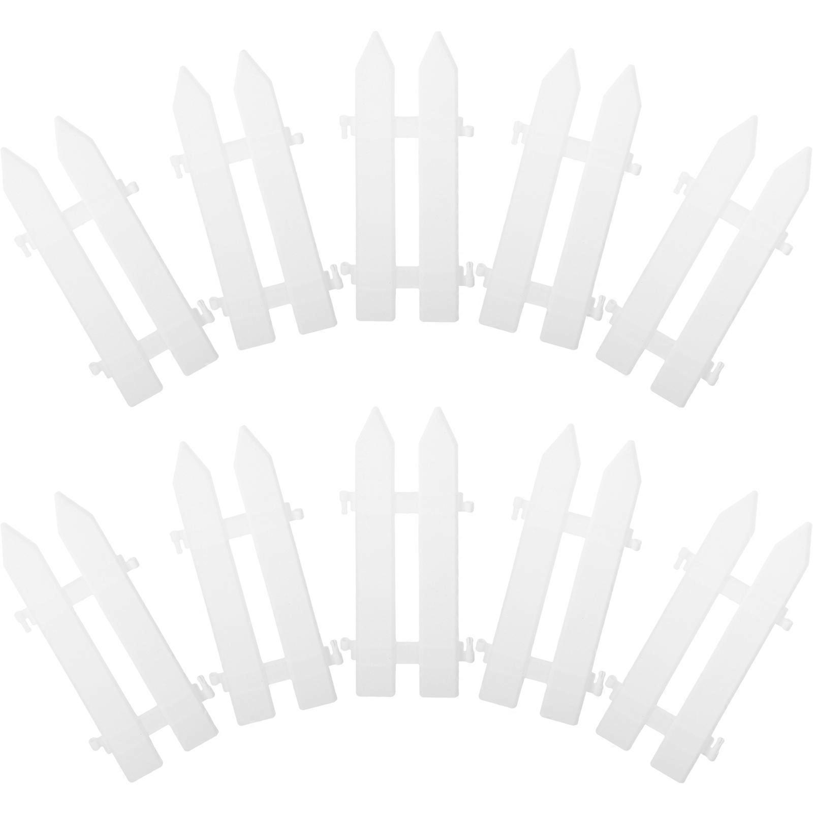 Sturdy Plastic Fence Ideal for Garden and Lawn Borders,