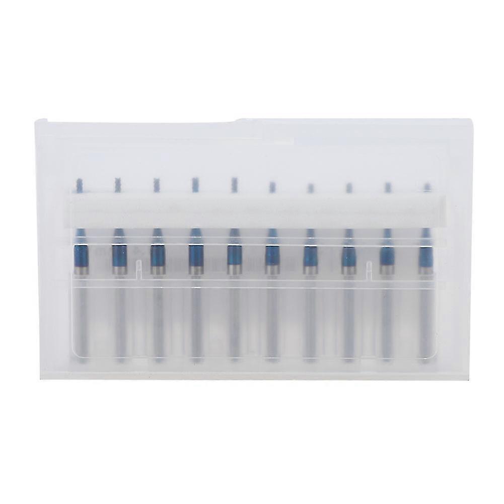 10pcs 1.4mm Carbide Router Bits CNC PCB Engraving End Mill (Blue)