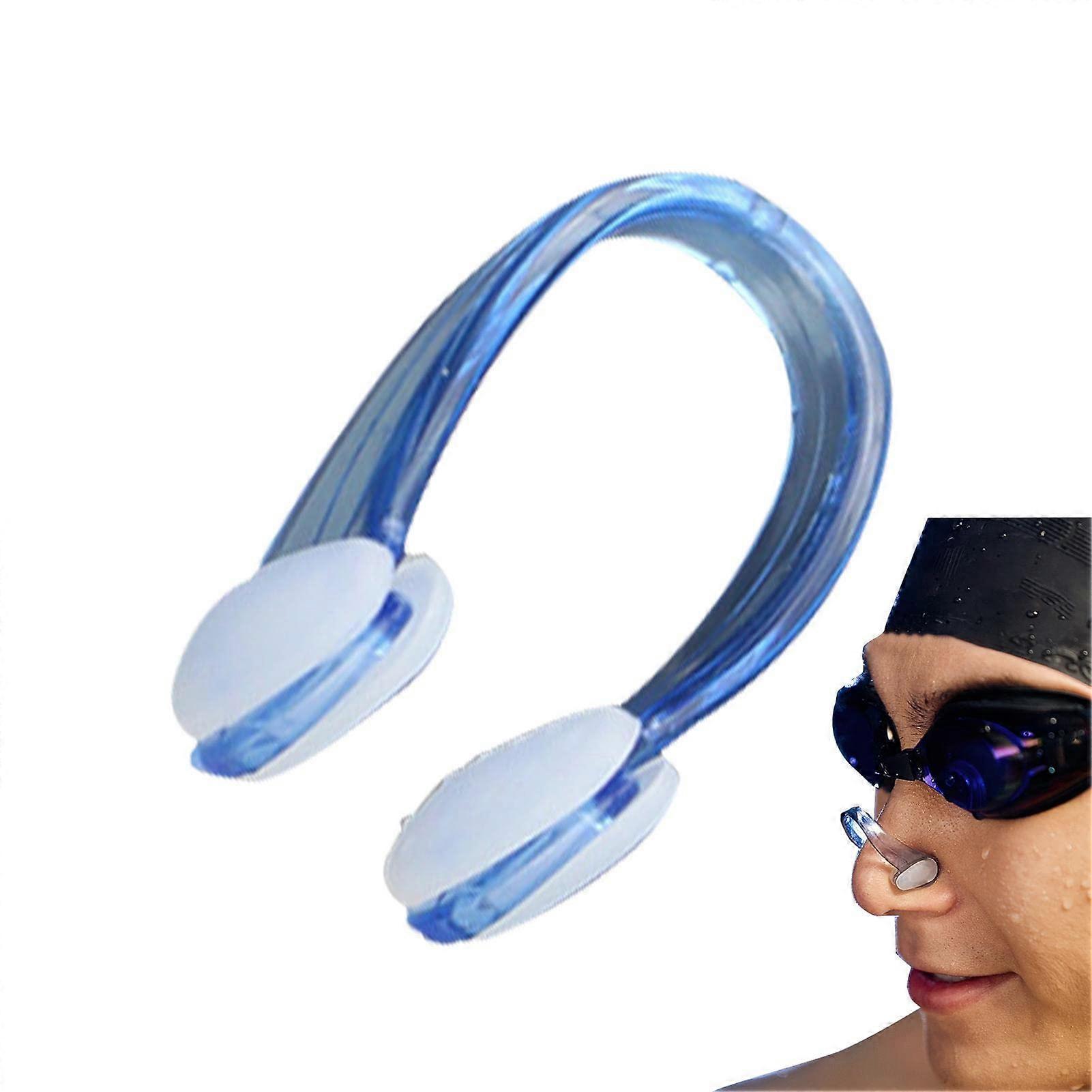 Swimming Nose Clips, Swimming Nose Clip with Silica Gel, Soft Swimming Nose Plugs for and Adults, Multicoloured