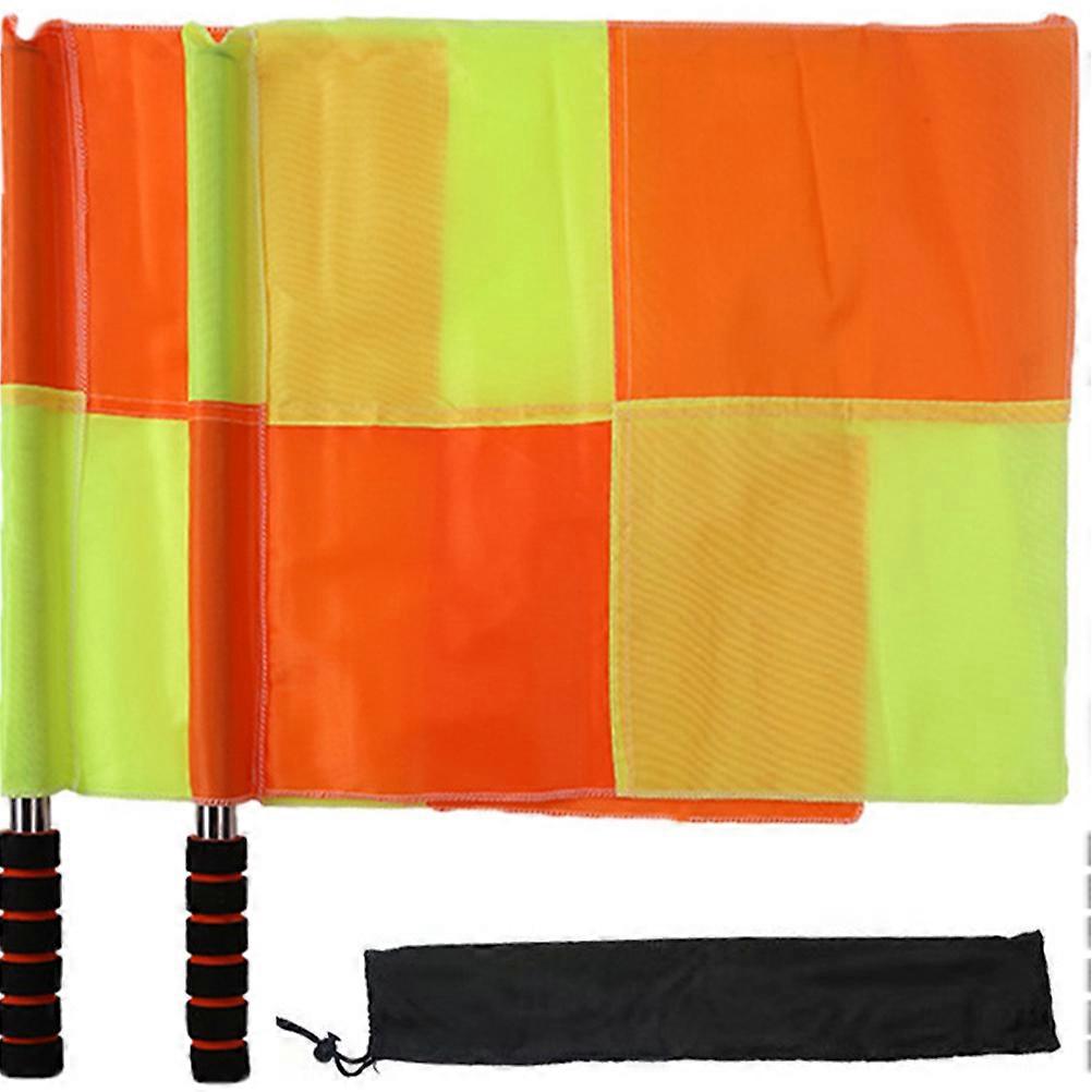 Waving Signal Flags Race Judge Flags Conducting Referee Flags for Sports Officials Outdoor Soccer Games 45.8x40cm Rectangular Solid Color 2Pcs