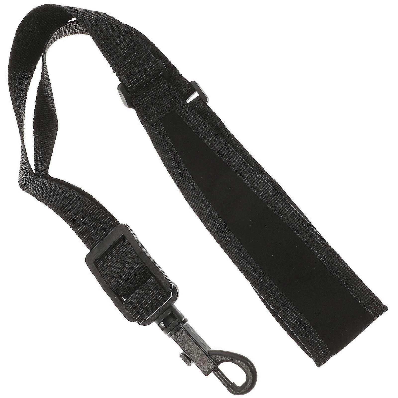 Saxophone Strap Sax Neck Strap For Alto Tenor Black Adjustable Length Portable 1Pack