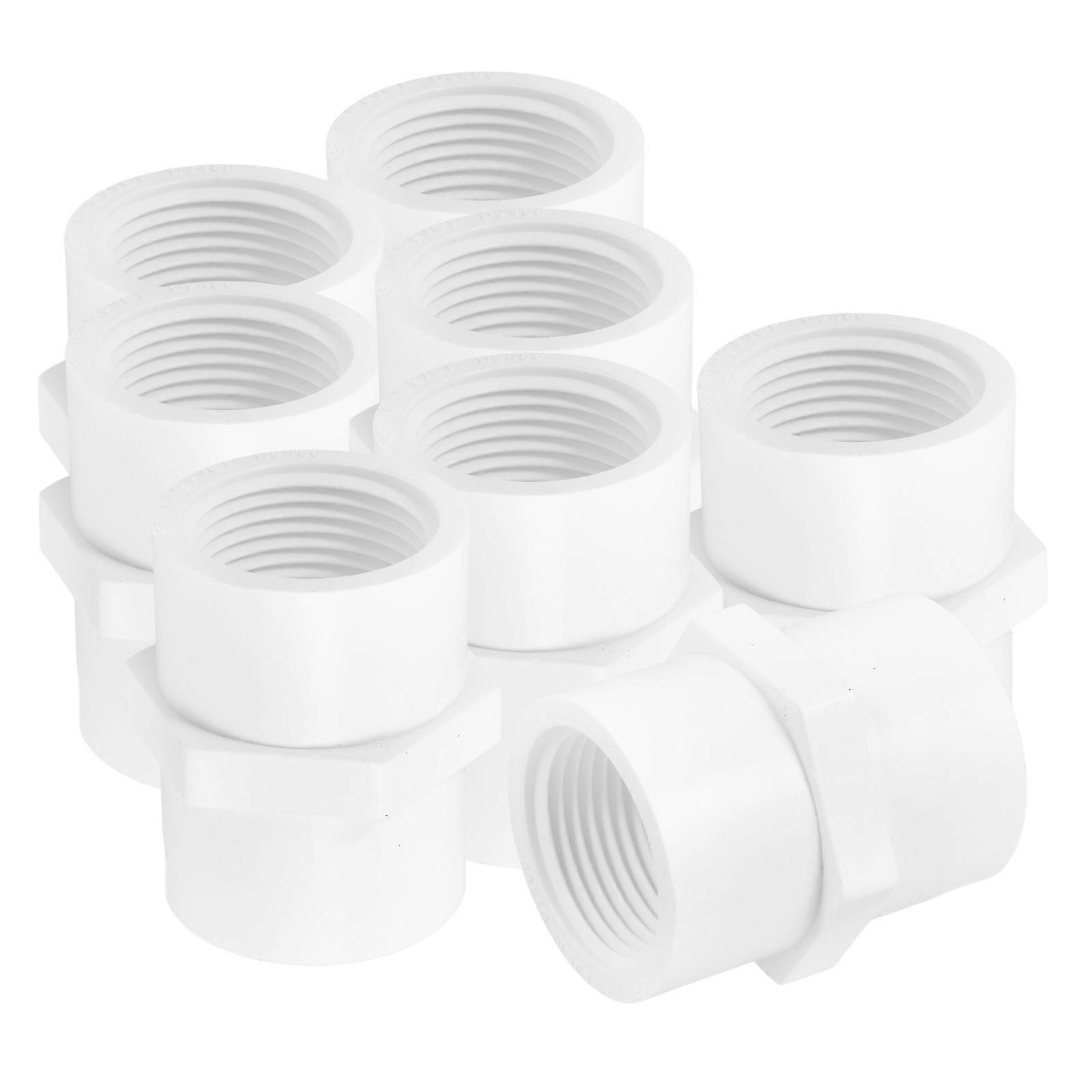 Reducing Pipe Adapter Pvc Hose Fitting Indoor 50X3 30X2 60CM Leak Free Connection 8Pack