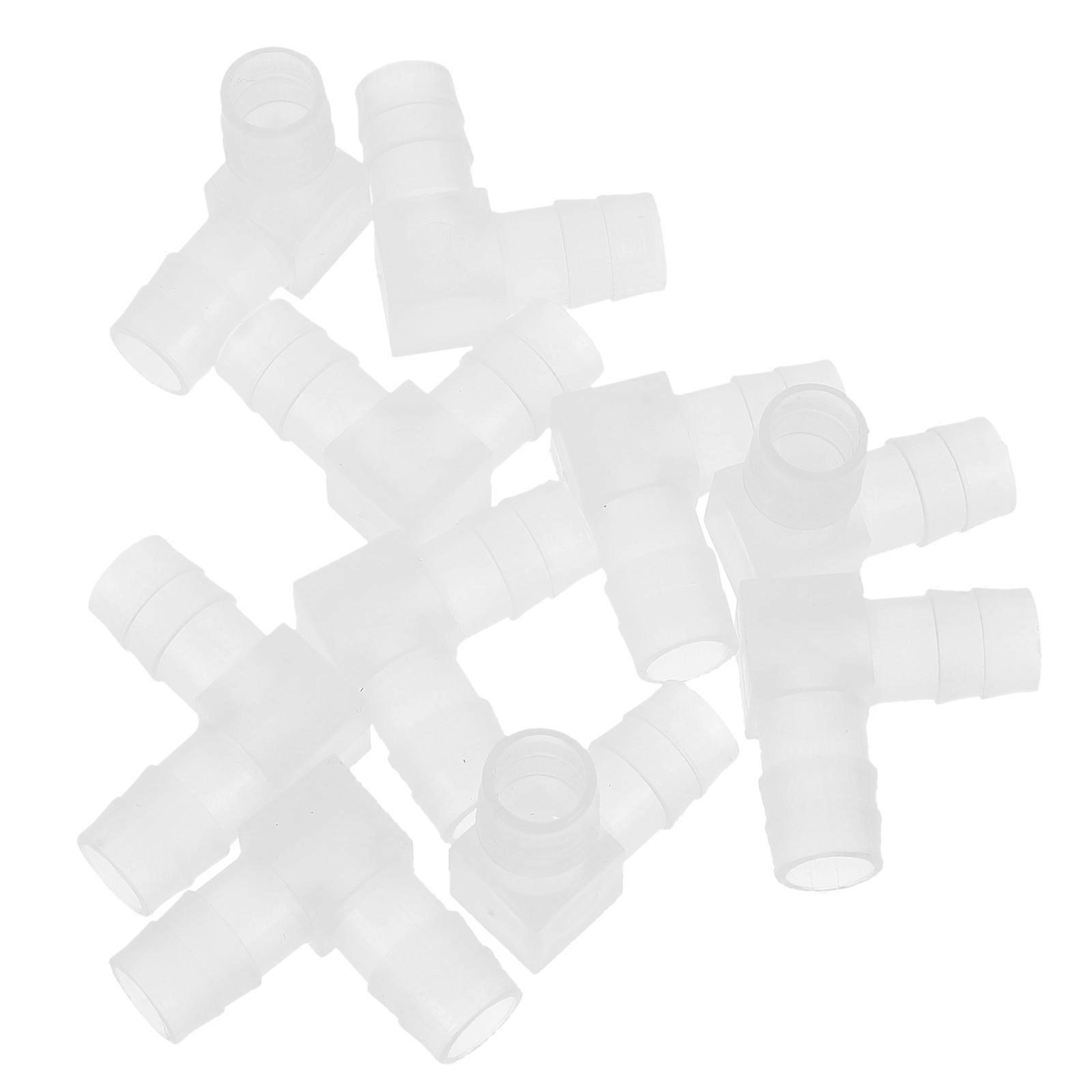 White Aquarium Connectors Made of Durable Plastic for Small Water Tank with Easy Installation Practical Accessories 10pcs