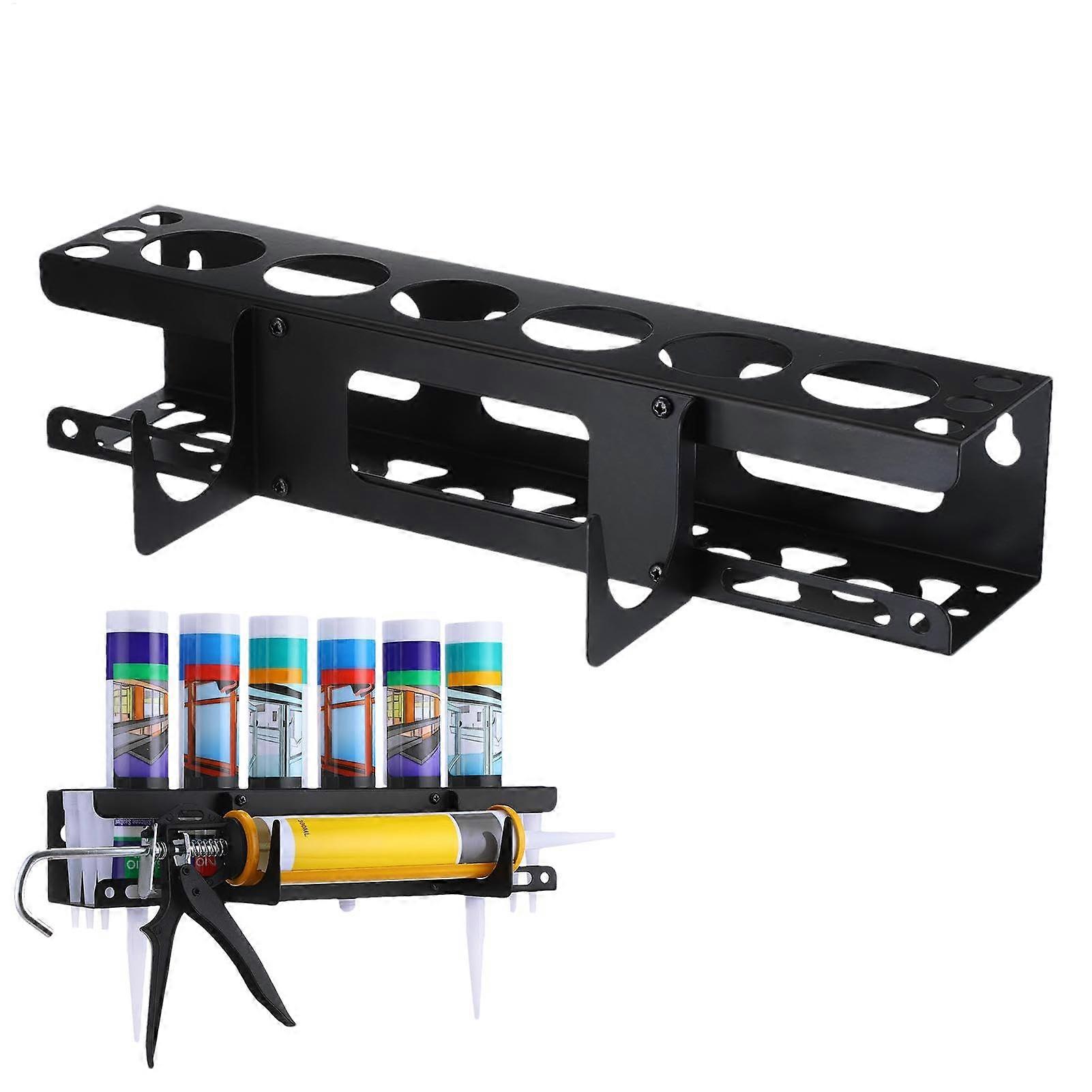 Silicone Syringe Holder, Storage Rack for Cartridges, Wall Mounted Pipe Shelf