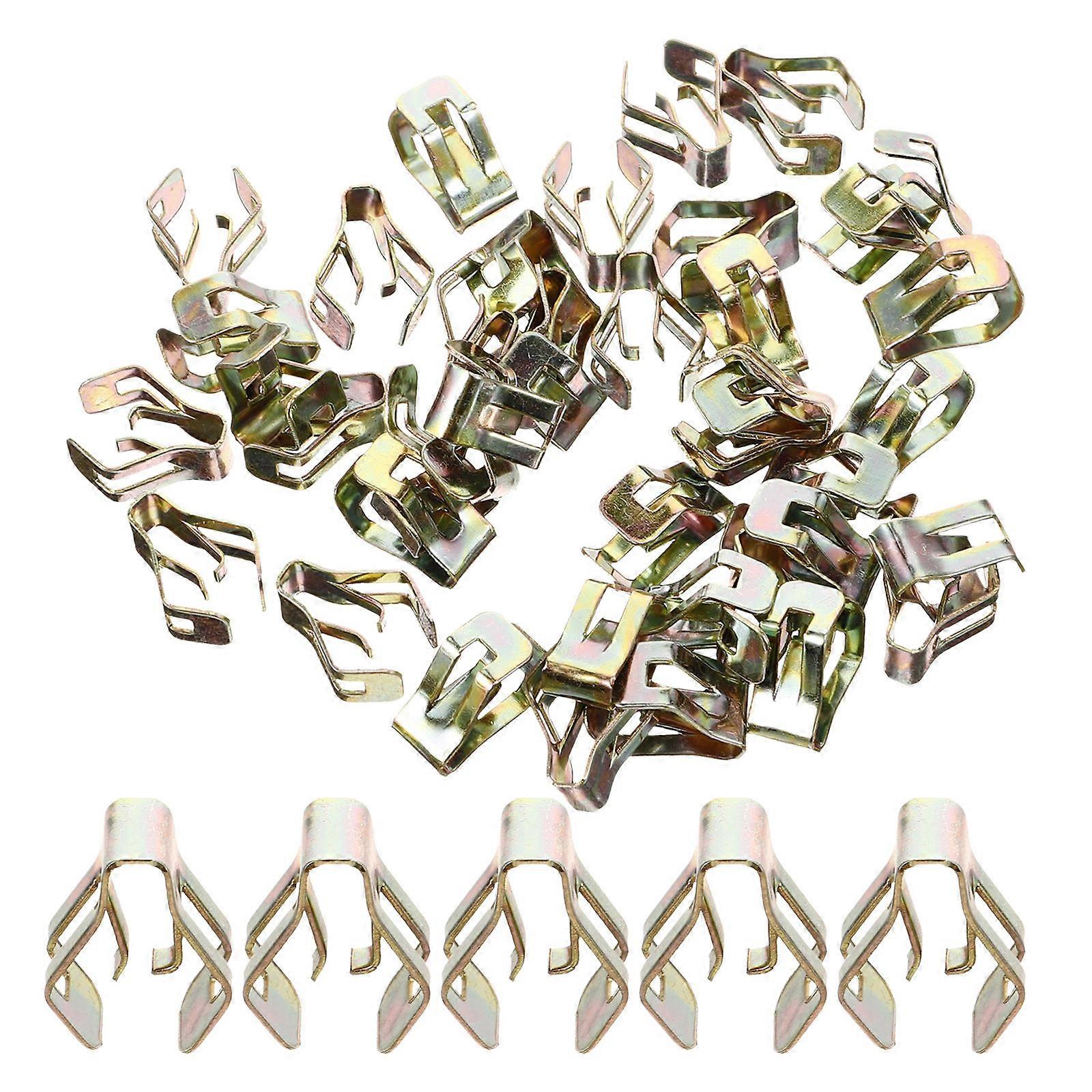 50pcs Durable Manganese Car Panel Clips for Dash Trim & Center Console – Easy Installation, Enhanced Interior Aesthetic