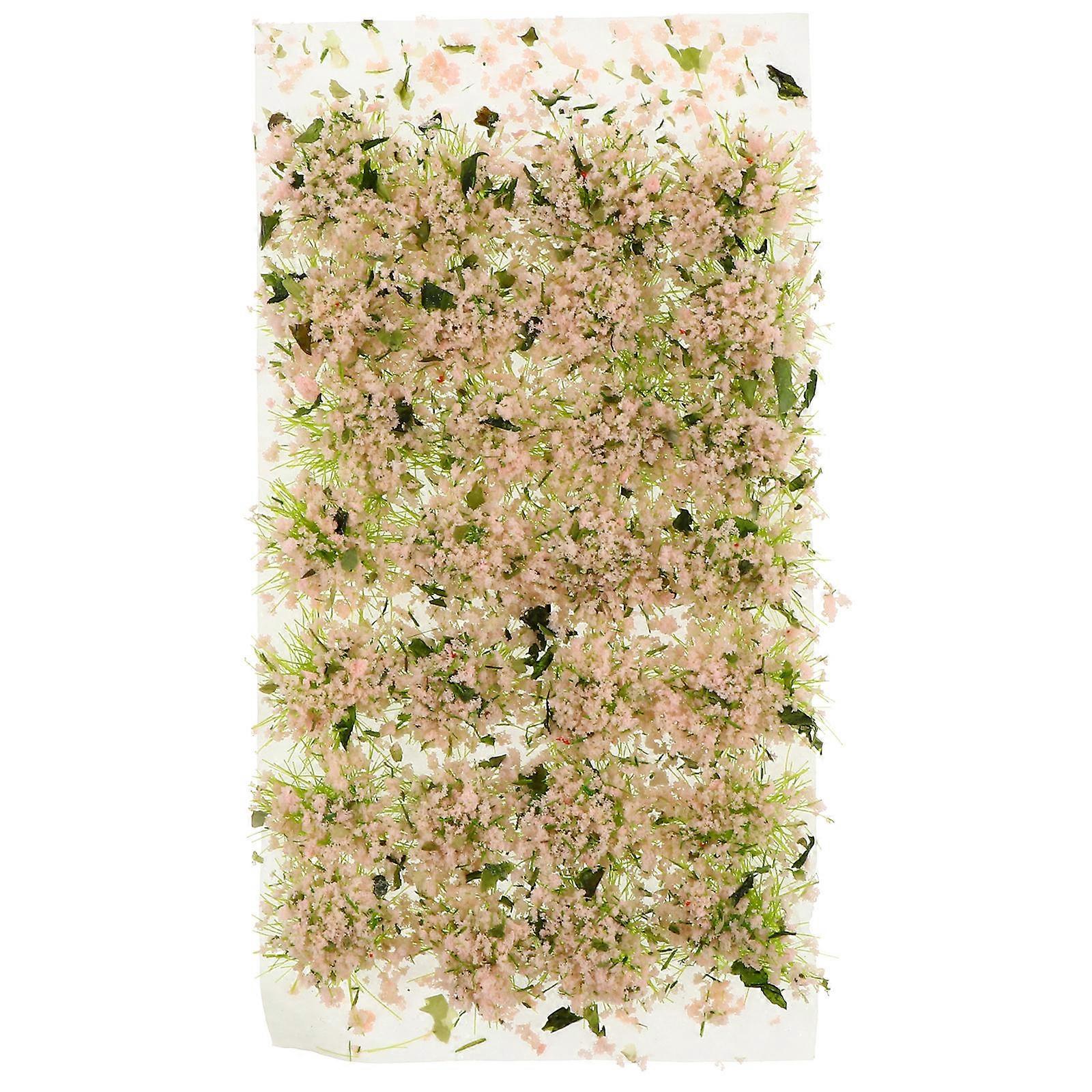 Langlebige rosa künstliche Blumen Cluster für Dekor Miniatur Ornament Kunststoff Simulation Pflanze 1 Box