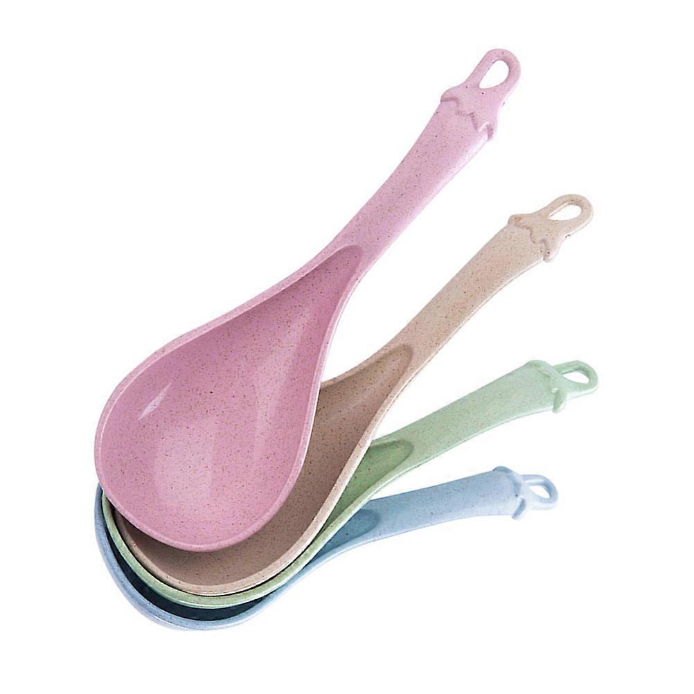 Rice Spoons for Serving Straw Food Serving Spoons Kitchen Utensil Tableware for Home Restaurant 21 x 7.1 x 3 Cm Ergonomic Handle 1Set