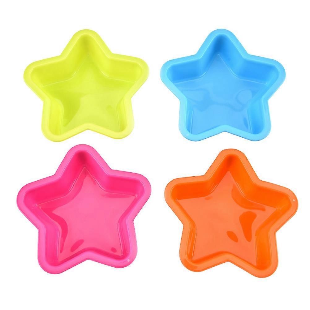 Pastry Molds Pentagram Shape Non-stick Baking Tool Professional Baking 6 Pcs