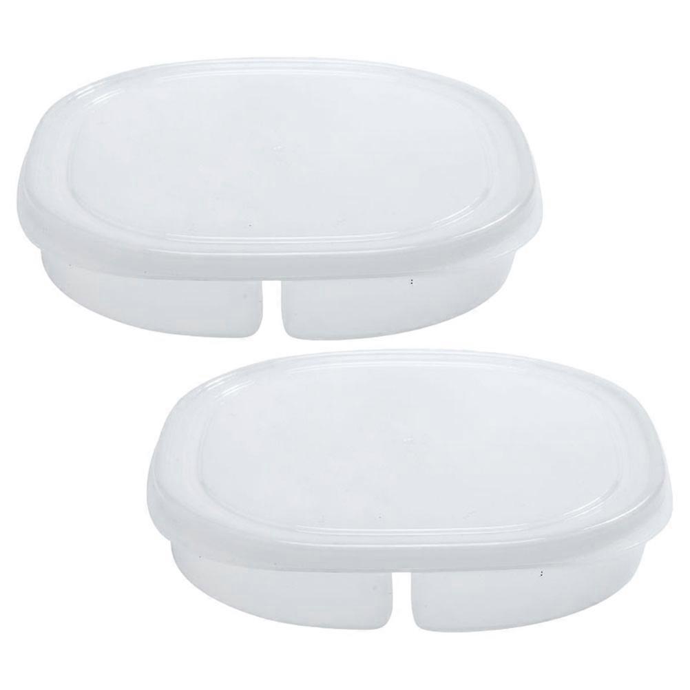 Home Fridge Storage Box for Food Fresh Keeping 2Pcs White PP