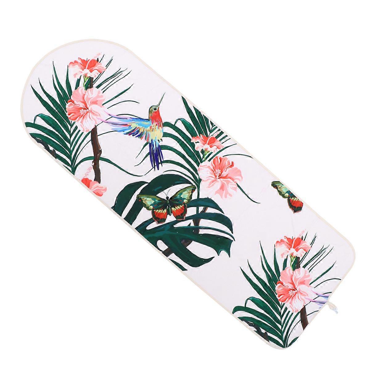 Bird Pattern Heat Resistant Ironing Board Cover with Digital Printing Green Leaf and Bird Design for Protection and Style