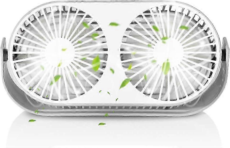 USB Fan - Double Quiet Mini Fan with 3 Adjustable Speeds and Aromatherapy Function