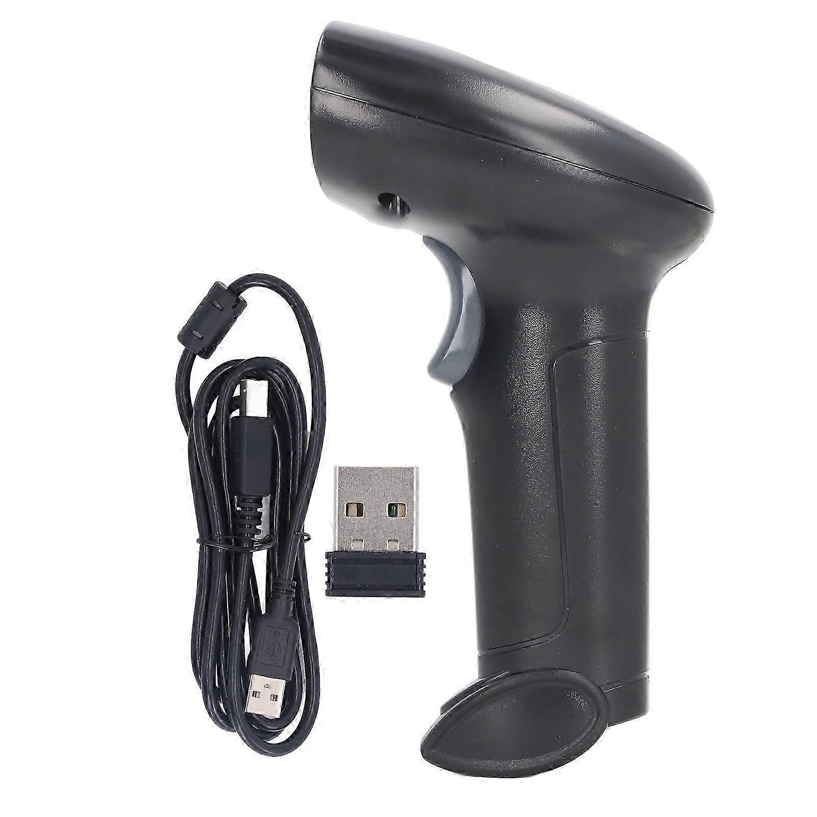 Barcode Reader 2.4G Wireless Wired Connection Quick Response Handheld Barcode Reader for Supermarkets Shops Warehouse