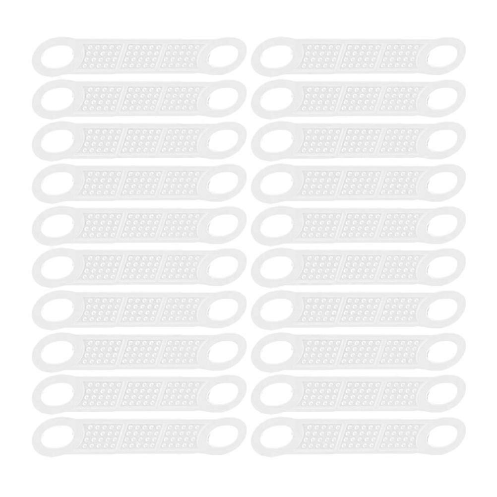 Non Slip Hanger Straps Clothes Hanger Anti-Slip Fixing Strap Home Use Rectangular Dot Pattern 60Pack