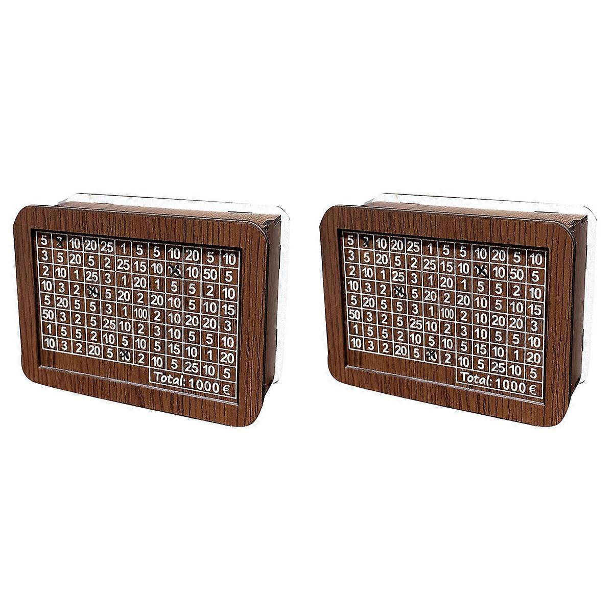 Retro Money Box Piggy Bank with Counter Coin Boxes,1000 