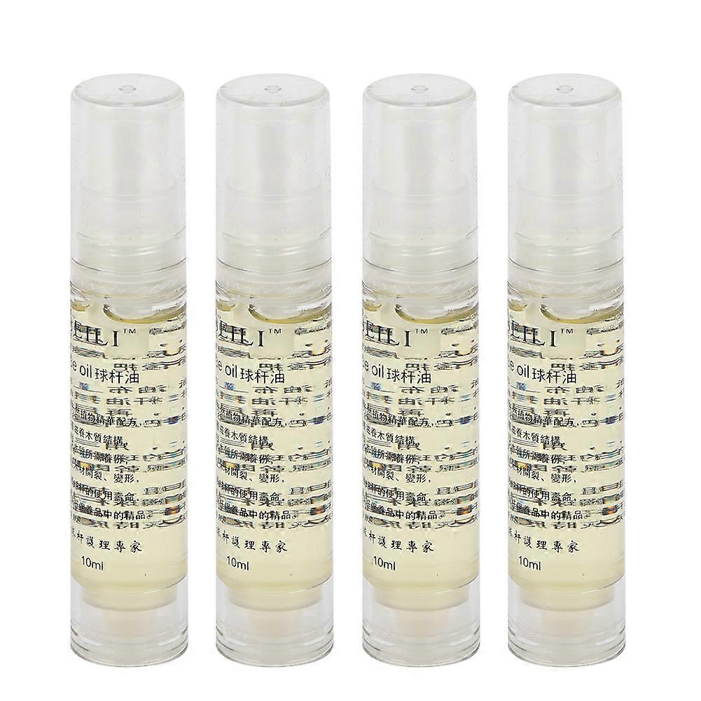 4 Pack Pure Natural Cue Oil Lubricant, Pool Cue Maintenance Tool