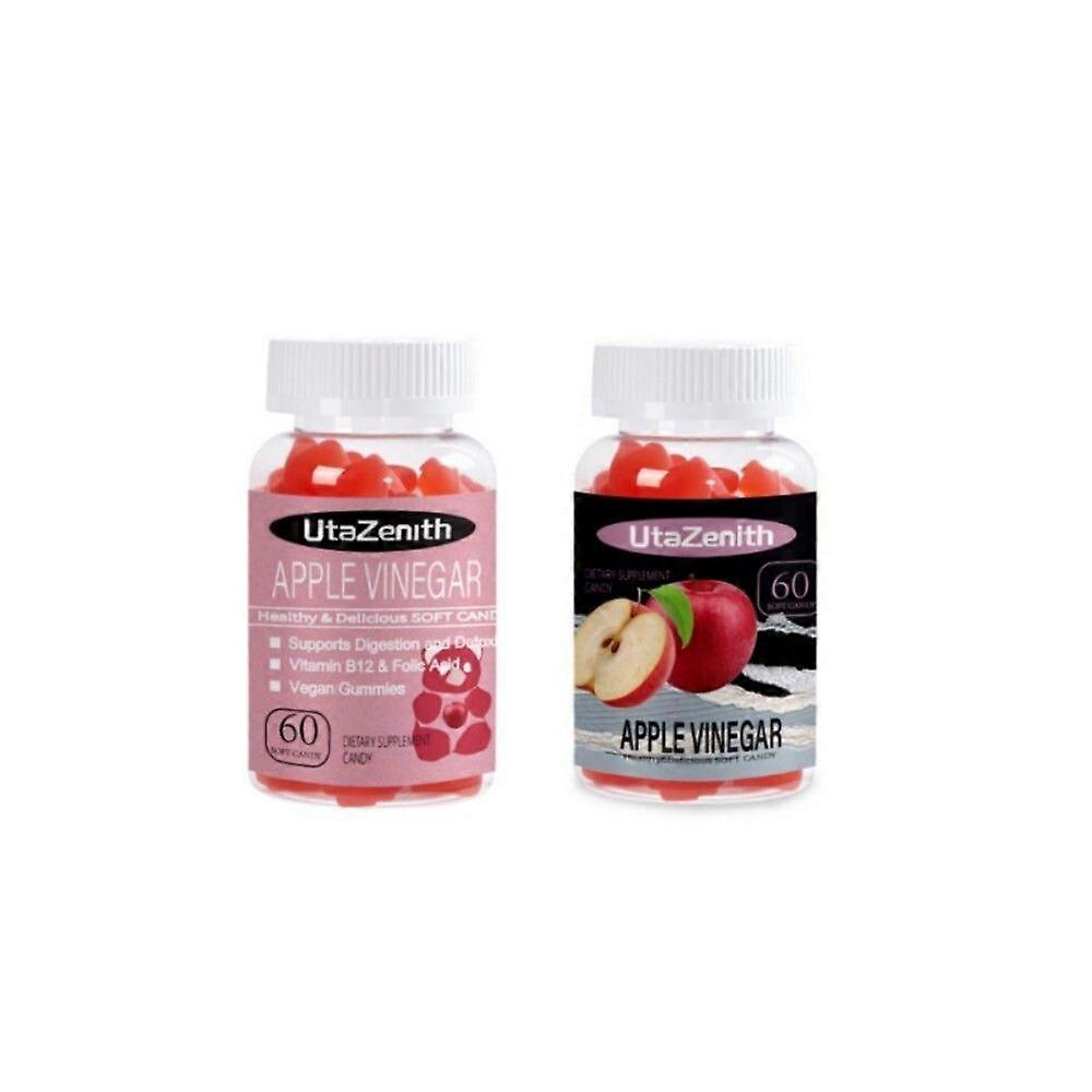 UtaZenith Stubborn Fat Burning Gummies with ACV, 120 Count