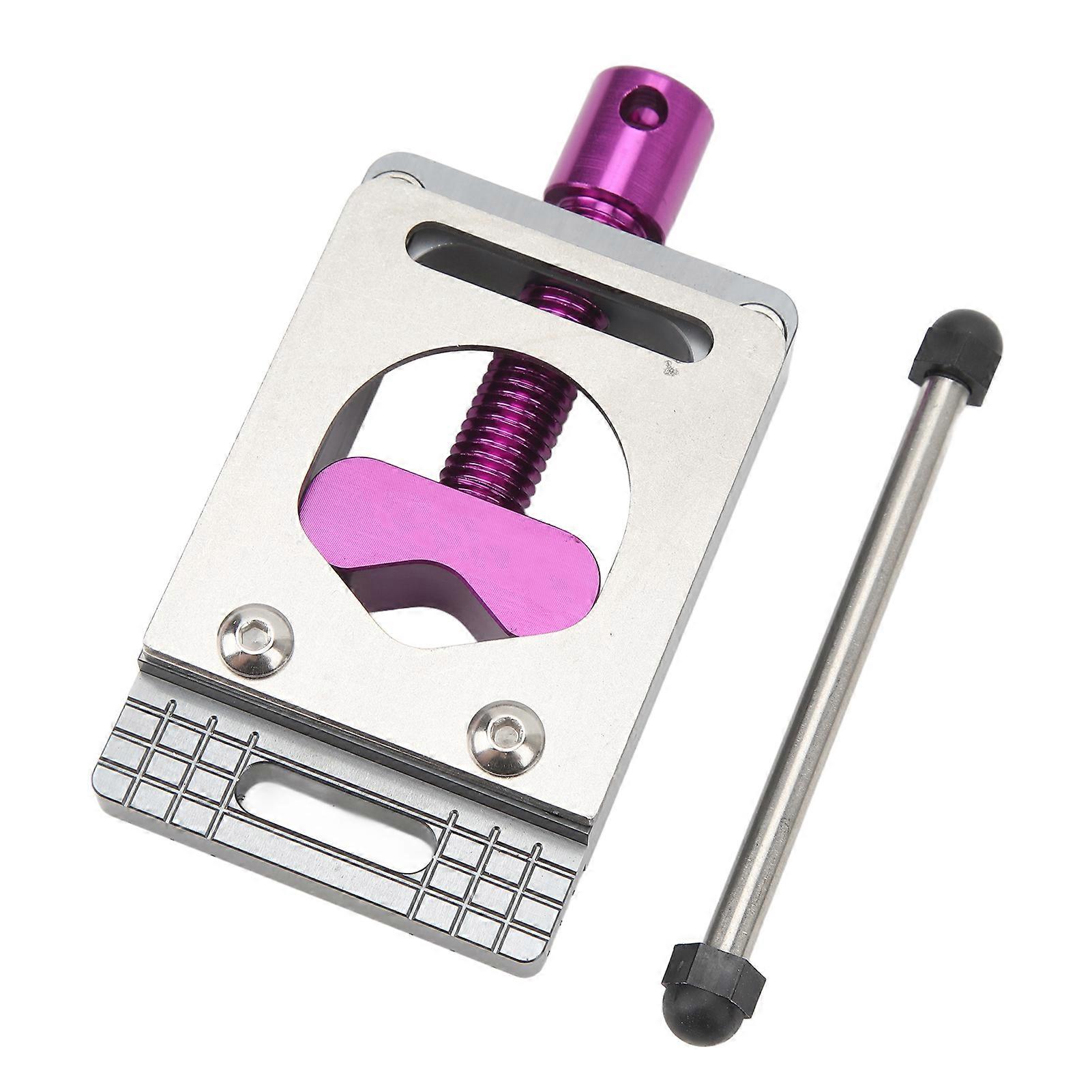 Bike Saw Guide Aluminium Alloy Bike Fork Steerer Seat Post Handlebar Adjustable Cut Saw Guide for Mountain Road Bikes Purple 